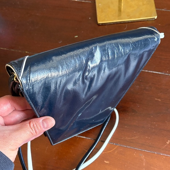 Bally Dark Blue Women's crossbody Bag. Already authenticated by the real real - Picture 6 of 7